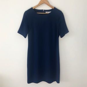 NWT Cleo Short Sleeve Navy Shift Dress